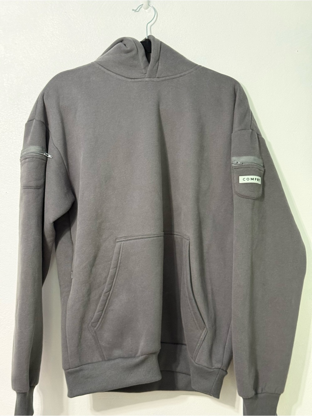Comfrt Travel Essentials Hoodie - Charcoal Gray medium - Picture 2 of 11